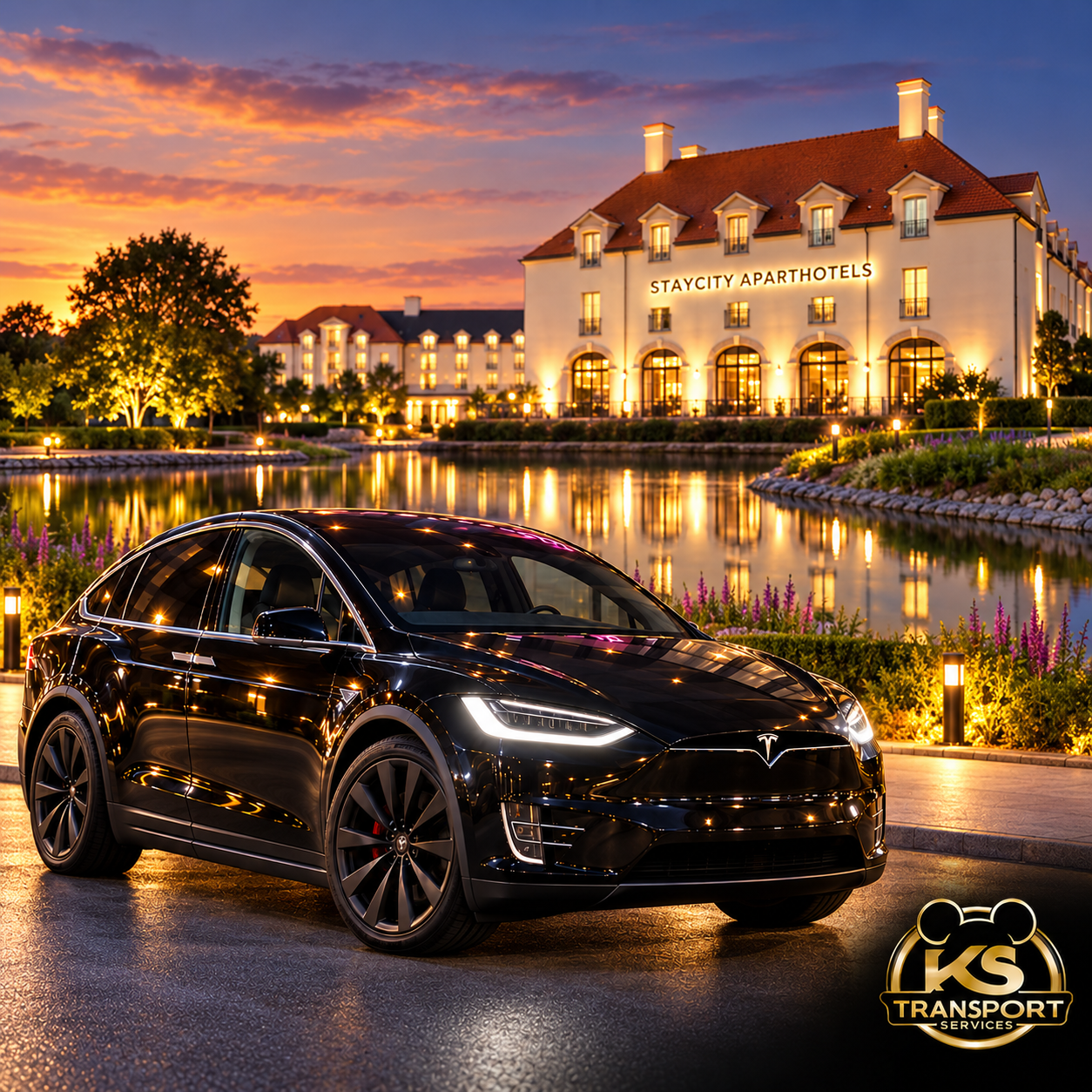 Illustration d’un transfert privé KS vers Staycity Aparthotels près de Disneyland Paris
